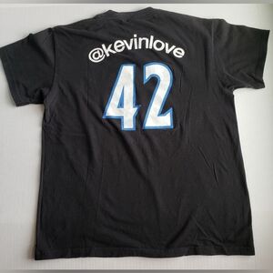 Men's NBA Majestic T-shirt Kevin Love Timberwolves 42